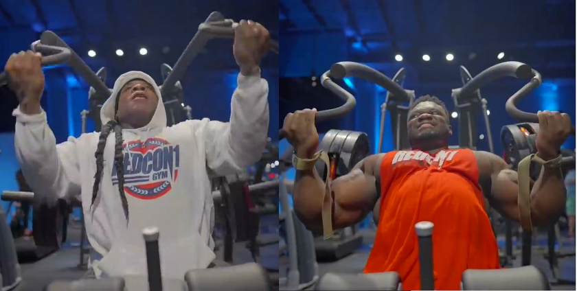 Кай Грин прокачал спину Блессингу Аводибу