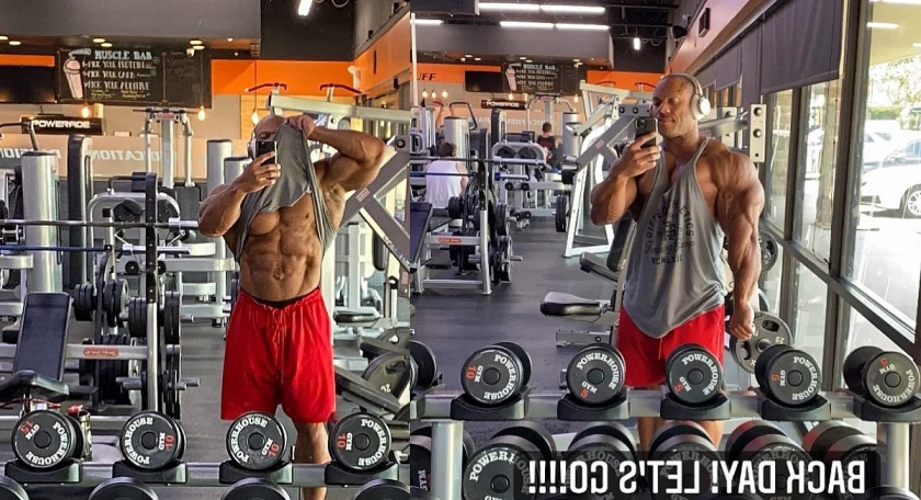 Фил Хит показал пресс, вошел в режим подготовки?