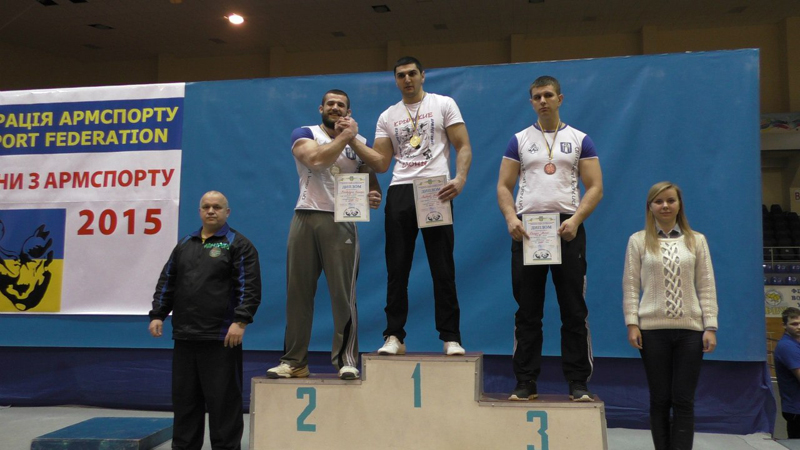 Результаты чемпионата Украины по армрестлингу на правую руку