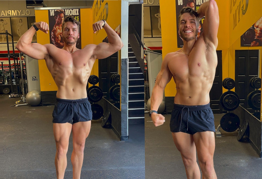 Сын Арнольда Джозеф засветил ноги