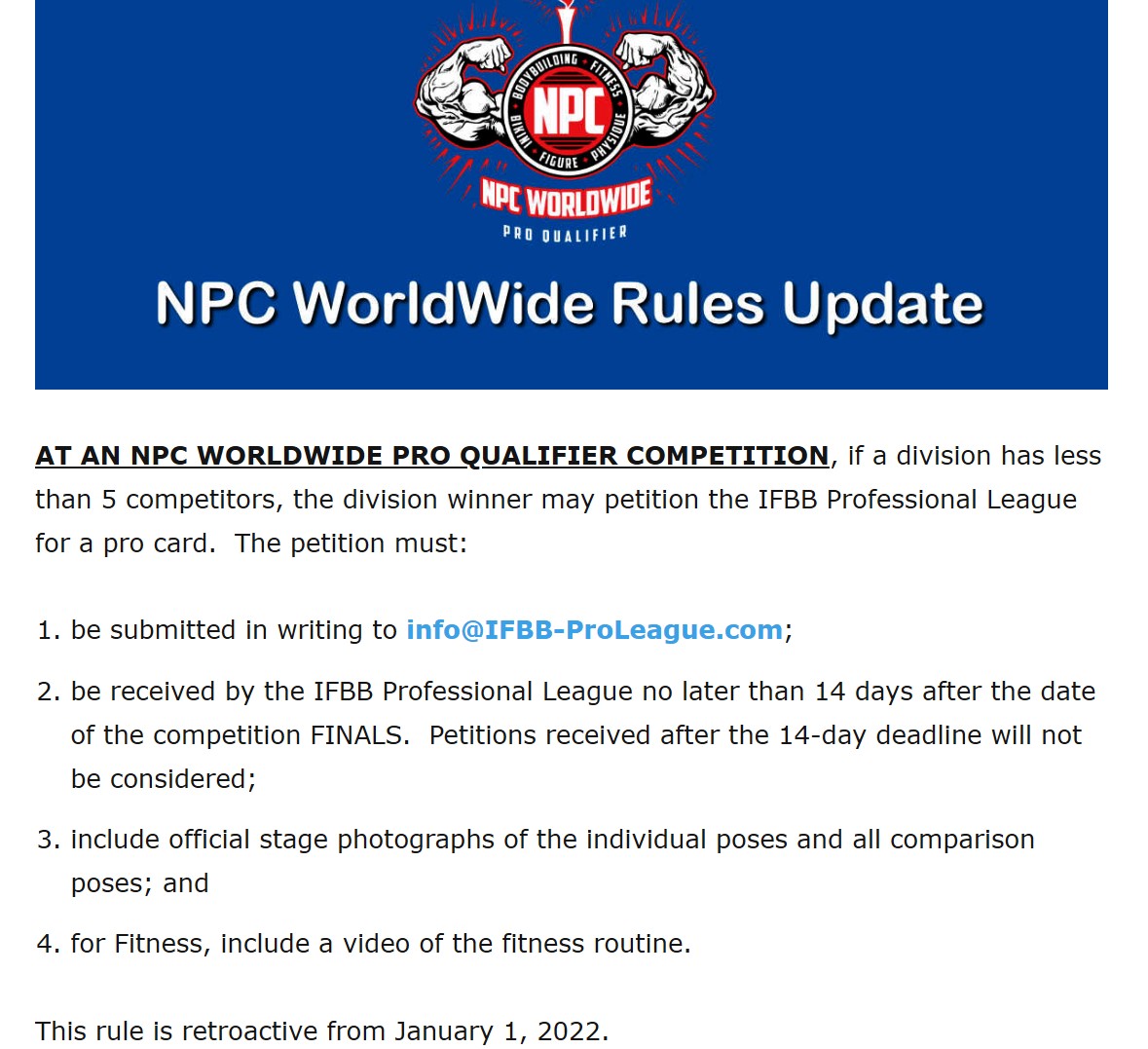 NPC Worldwide Professional Card Qualification