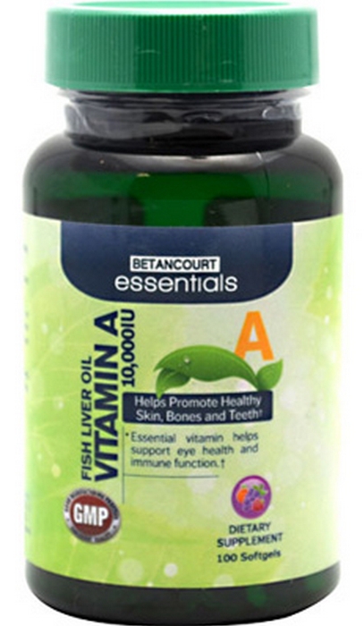 Betancourt Nutrition Fish Liver Oil Vitamin A 10,000