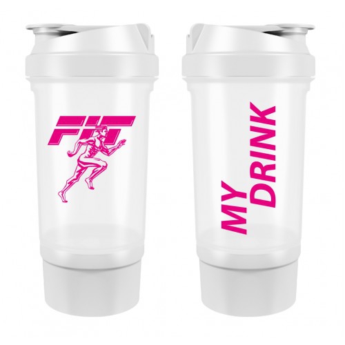 FIT Fit MY Drink 500 ml бело-розовый