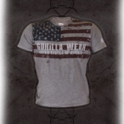 Gorilla Wear USA Футболка Flag Tee Gray